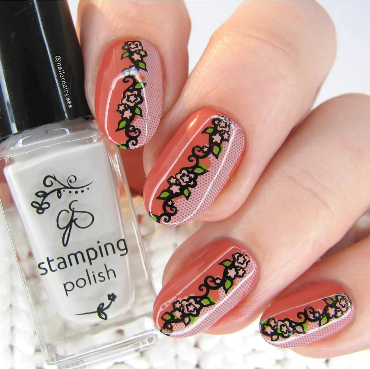 Clear Jelly Stamper CjS-177 Just Add Lace stamping plade 14,5cm