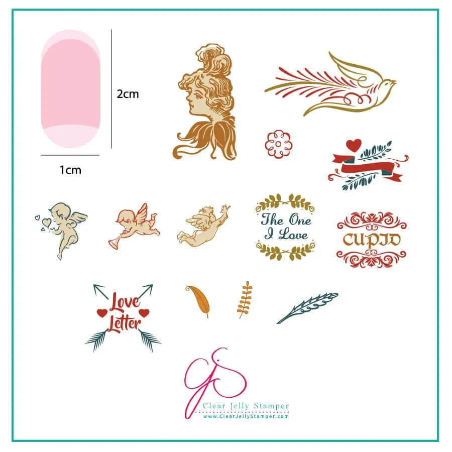 Clear Jelly Stamper CjSV-09 Cupid stampingplade romantisk