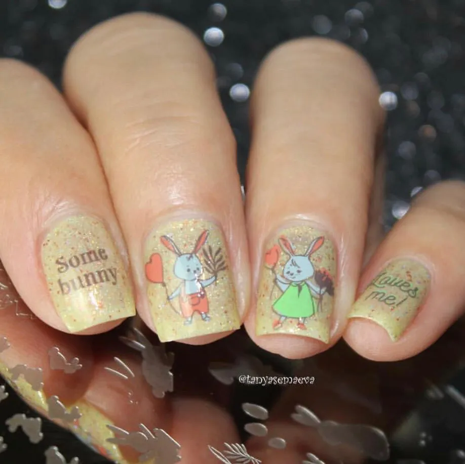 Clear Jelly Stamper H-33 Honey Bunny stempelplade kanin påske
