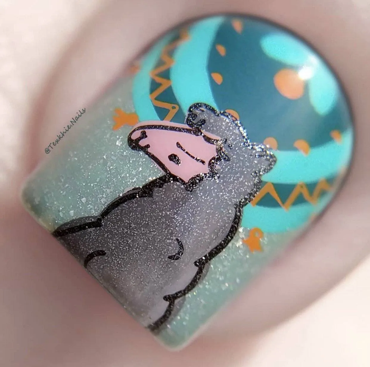 Clear Jelly Stamper CjS-98 Love at First Llama stampingplade