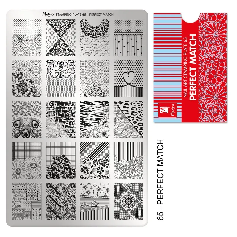 Moyra 65 Perfect Match stampingplade stor nem
