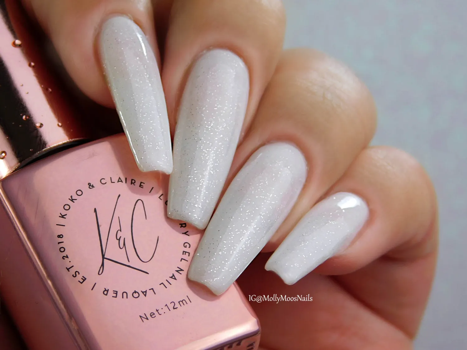 Clear Jelly Stamper KoKo & Claire 0138 Uber Beach gel polish hvid 12ml