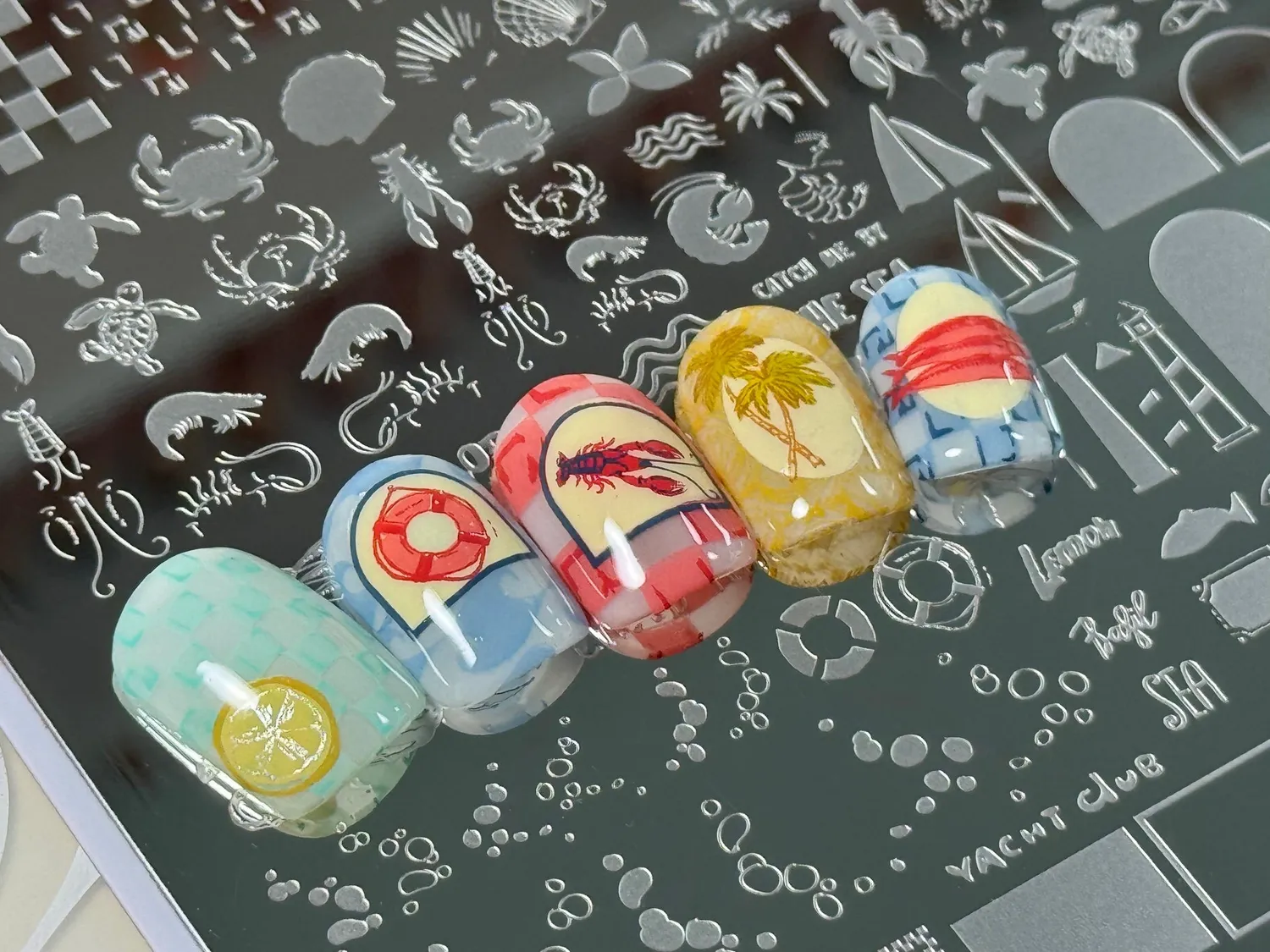 Clear Jelly Stamper Catch Me by the Sea CjS-380 plade 14x9 cm