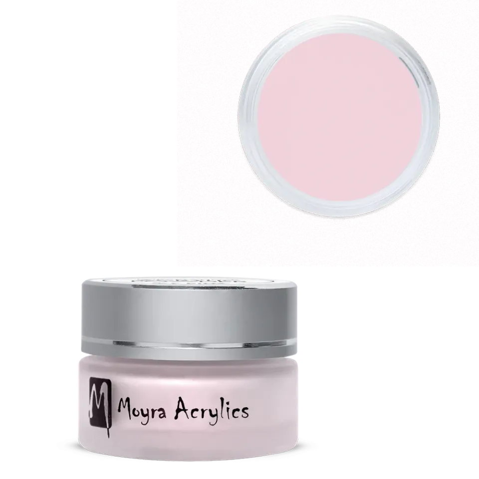 Moyra Sweet Pink akrylpulver naturlig rosa medium tørretid