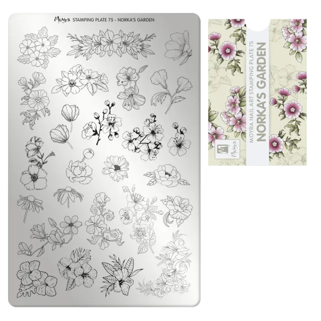 Moyra Stamping Plate 75 stampingplade Norkas Garden
