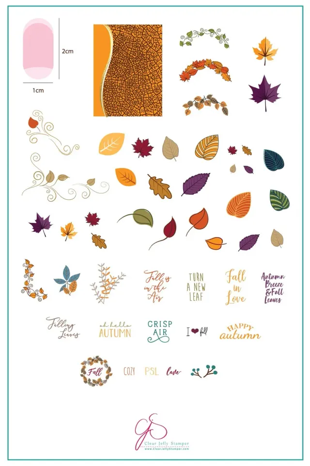 Clear Jelly Stamper Forever Autumn CjS-86 stampingplade