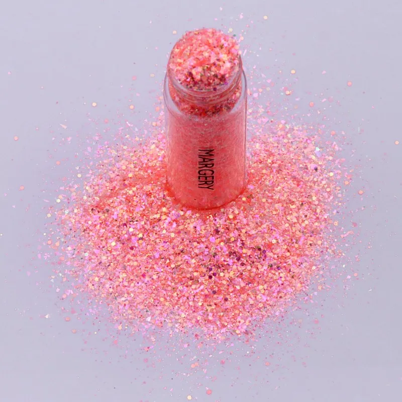 Indigo Nails Margery glitter til negle rosa