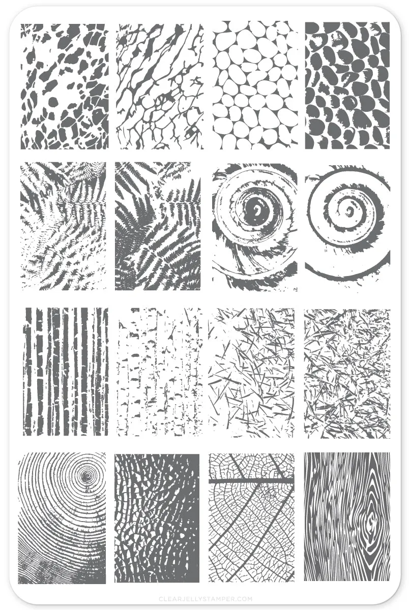 Clear Jelly Stamper Texture Essentials CjS-69 stampingplade natur