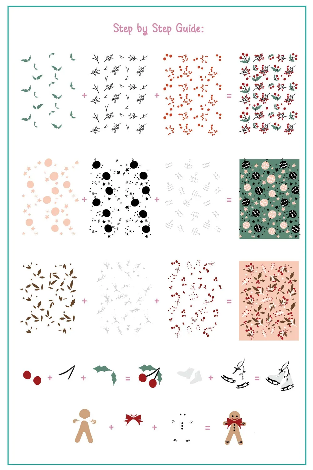 Clear Jelly Stamper CjSC-88 Holly Vibes stampingplade jul 14,5cm