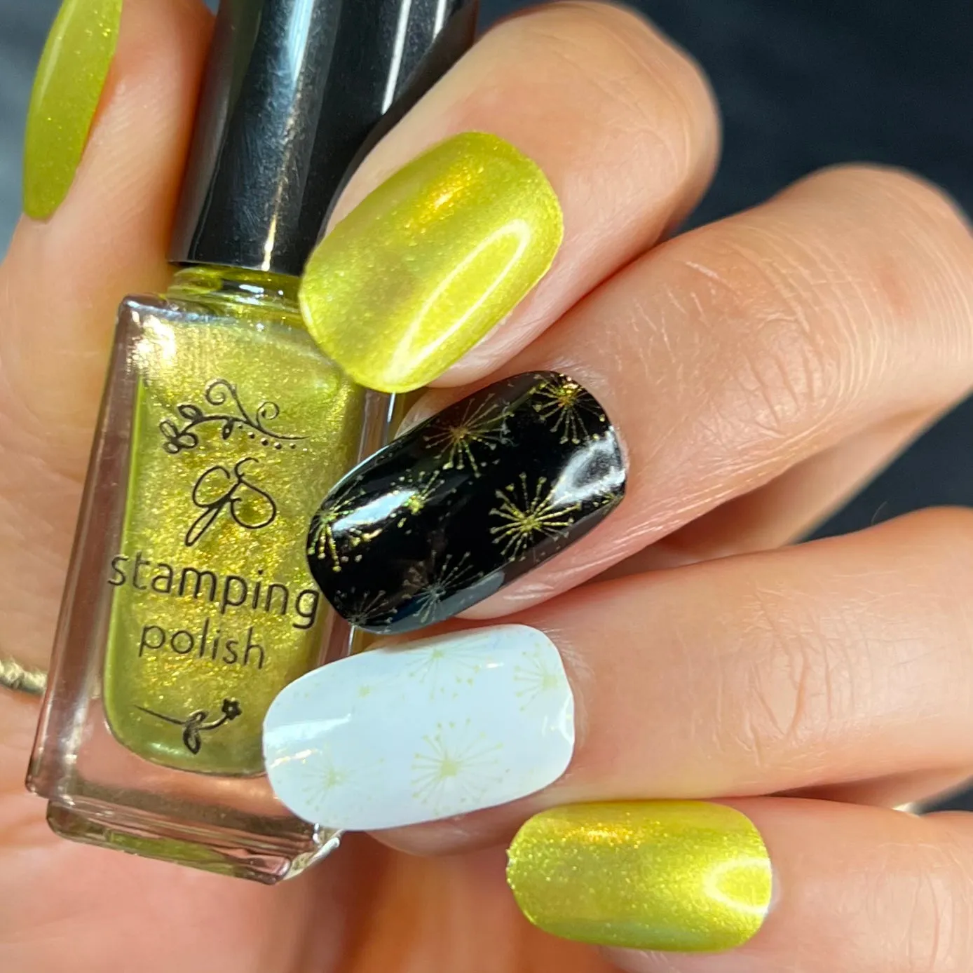 Clear Jelly Stamper #100 Sour Puss stamping lak 5 ml grøn shimmer