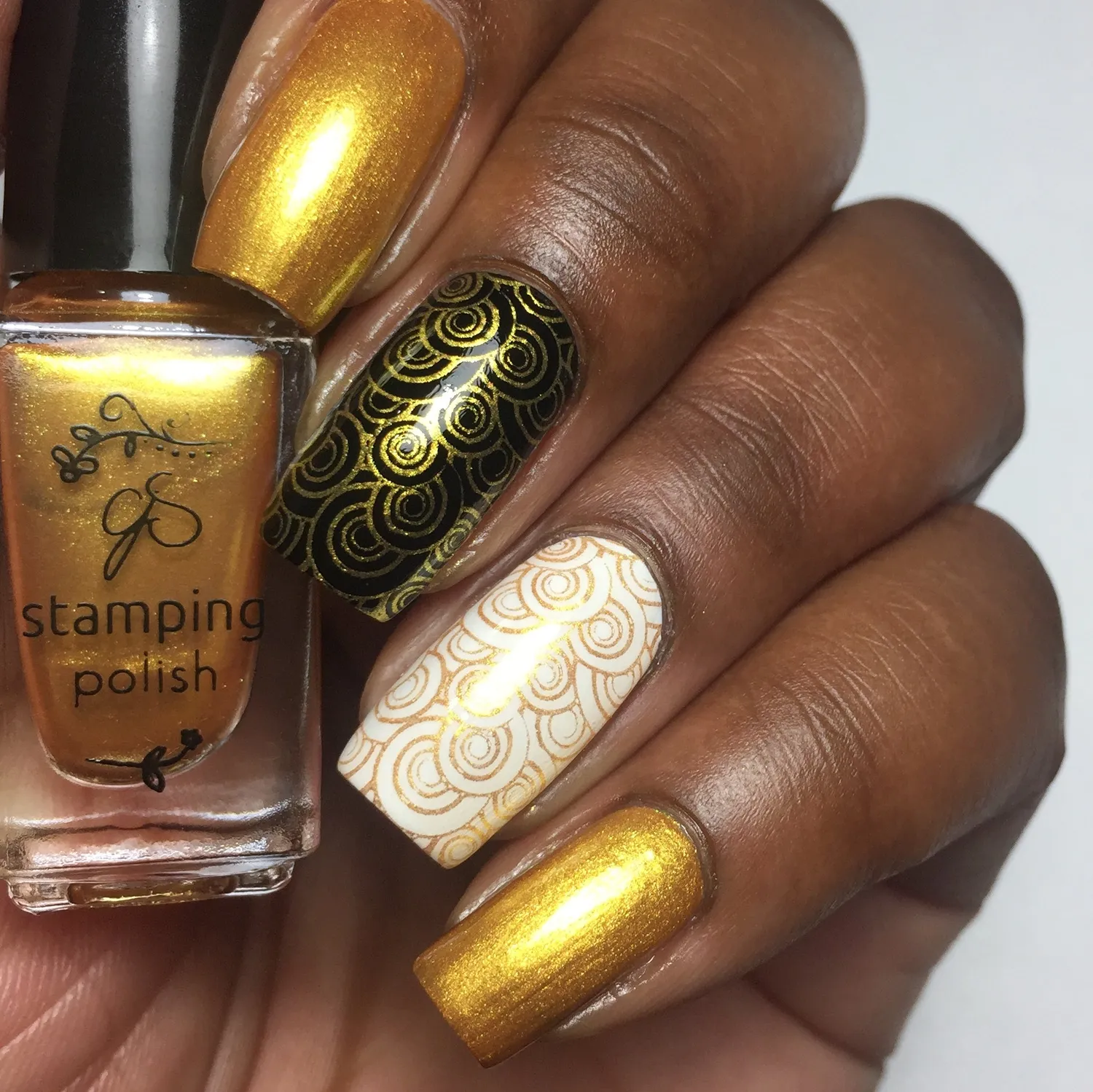 Clear Jelly Stamper 3 All that Glitters neglelak guld 5 ml