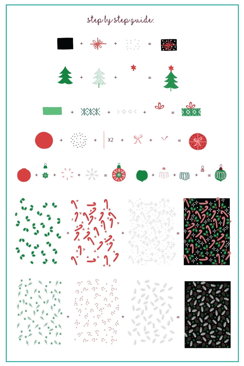 Clear Jelly Stamper Pretty Paper CjSC-78 stempelplade jul