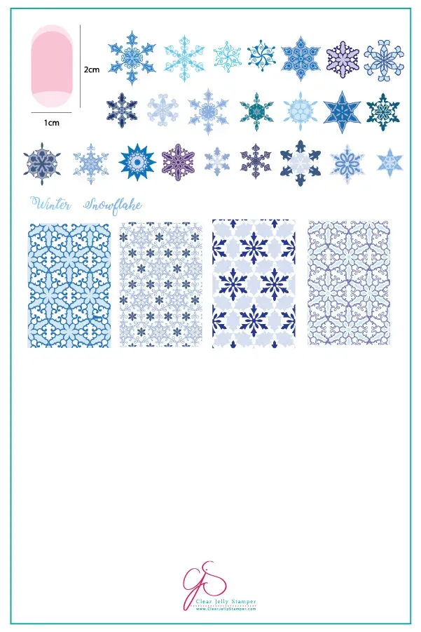 Clear Jelly Stamper CjS-144 Frosted stamping plade snefnug