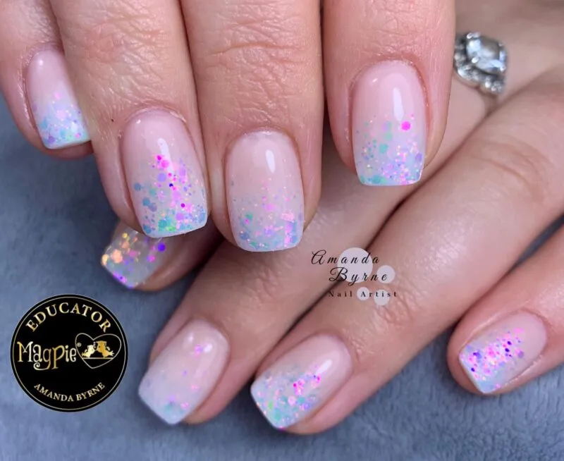 Indigo Nails Beautystones Love neglitter