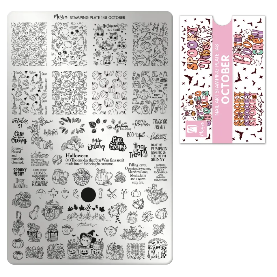 Moyra Stamping Plate 148 negleplade October
