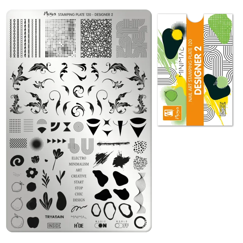 Moyra Stamping Plate 120 Designer 2 stempelplade