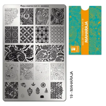Moyra Stamping plate 19 Maharaja stempelplade orientalsk