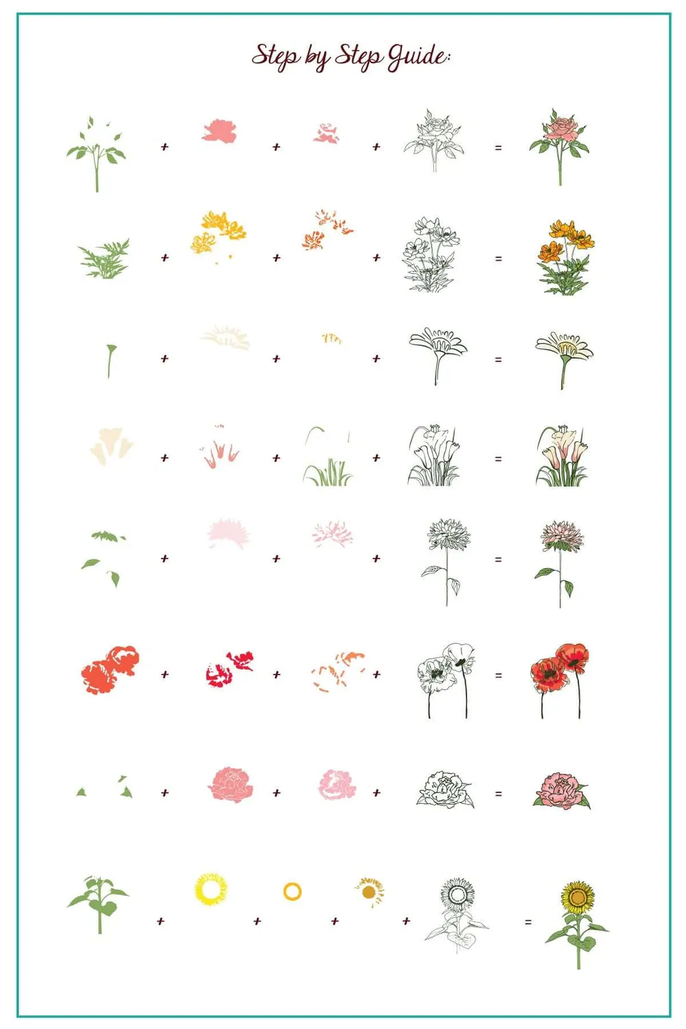 Clear Jelly Stamper If I Could be a Flower CjS-284 stempelplade