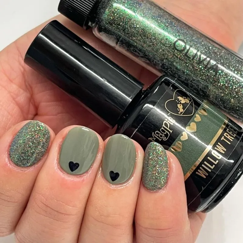Indigo Nails Olivia Glitter negleglitter guld
