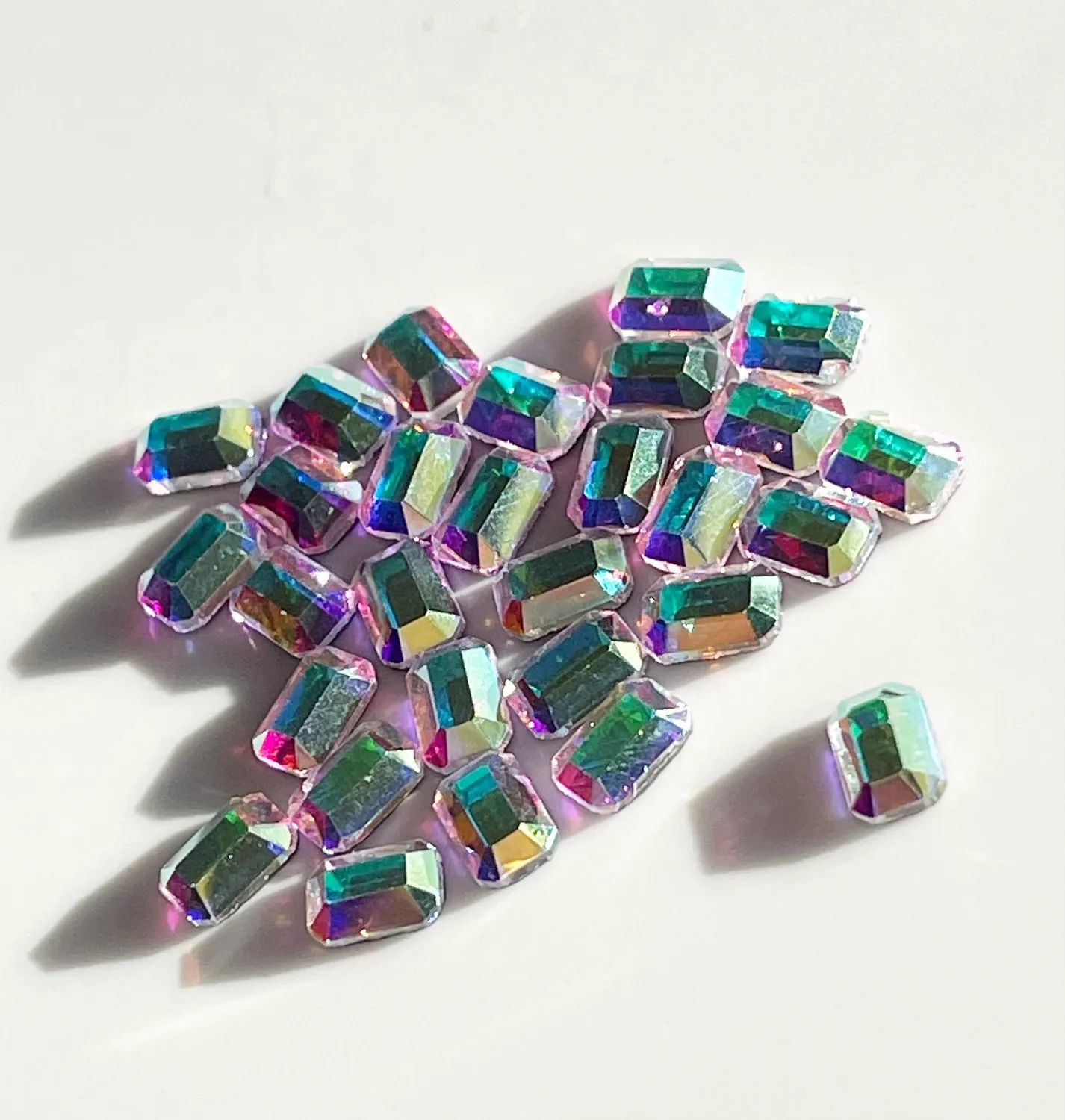 Clear Jelly Stamper Gems neglepynt blandede former klar