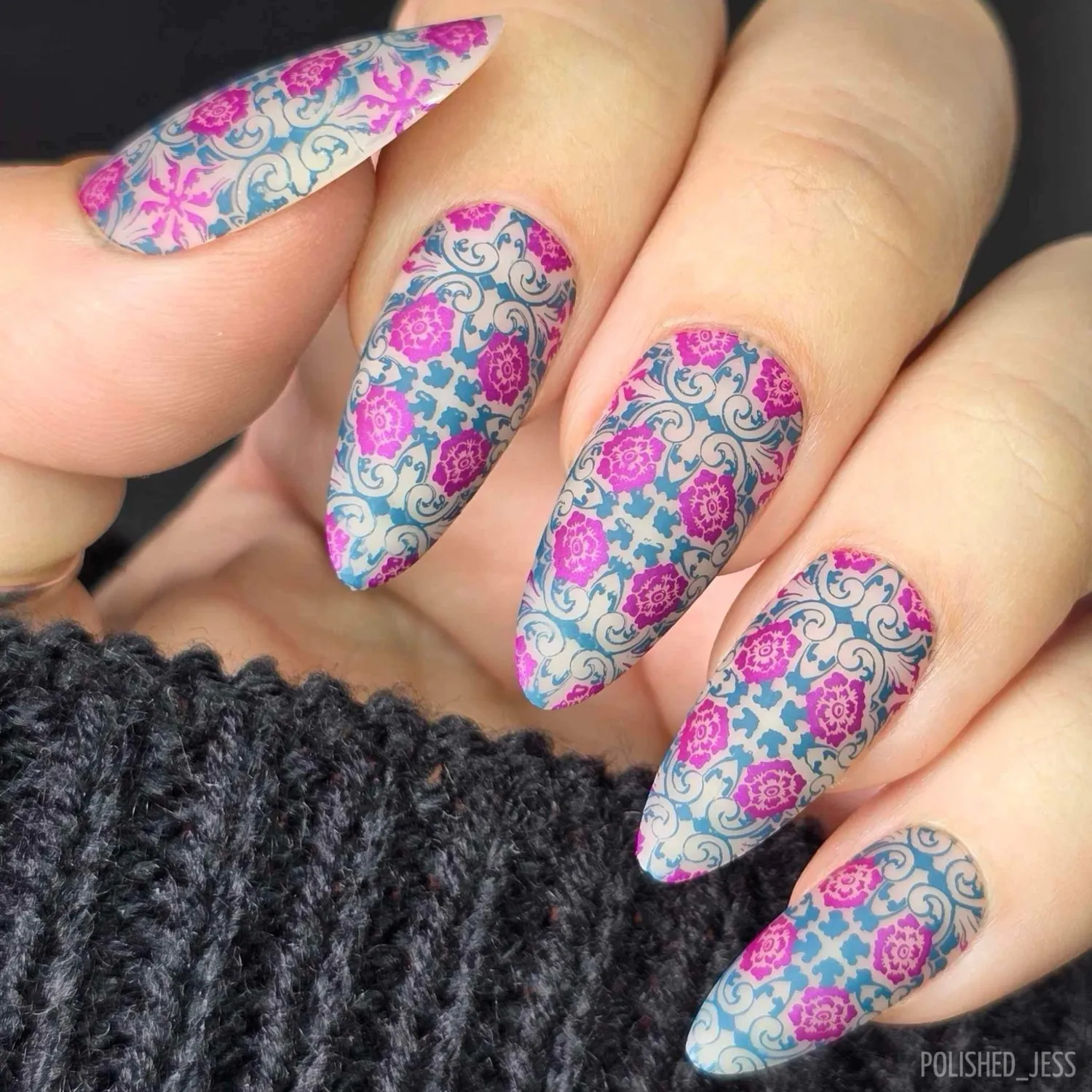 Clear Jelly Stamper CjS-361 Floral Mosaic stampingplade