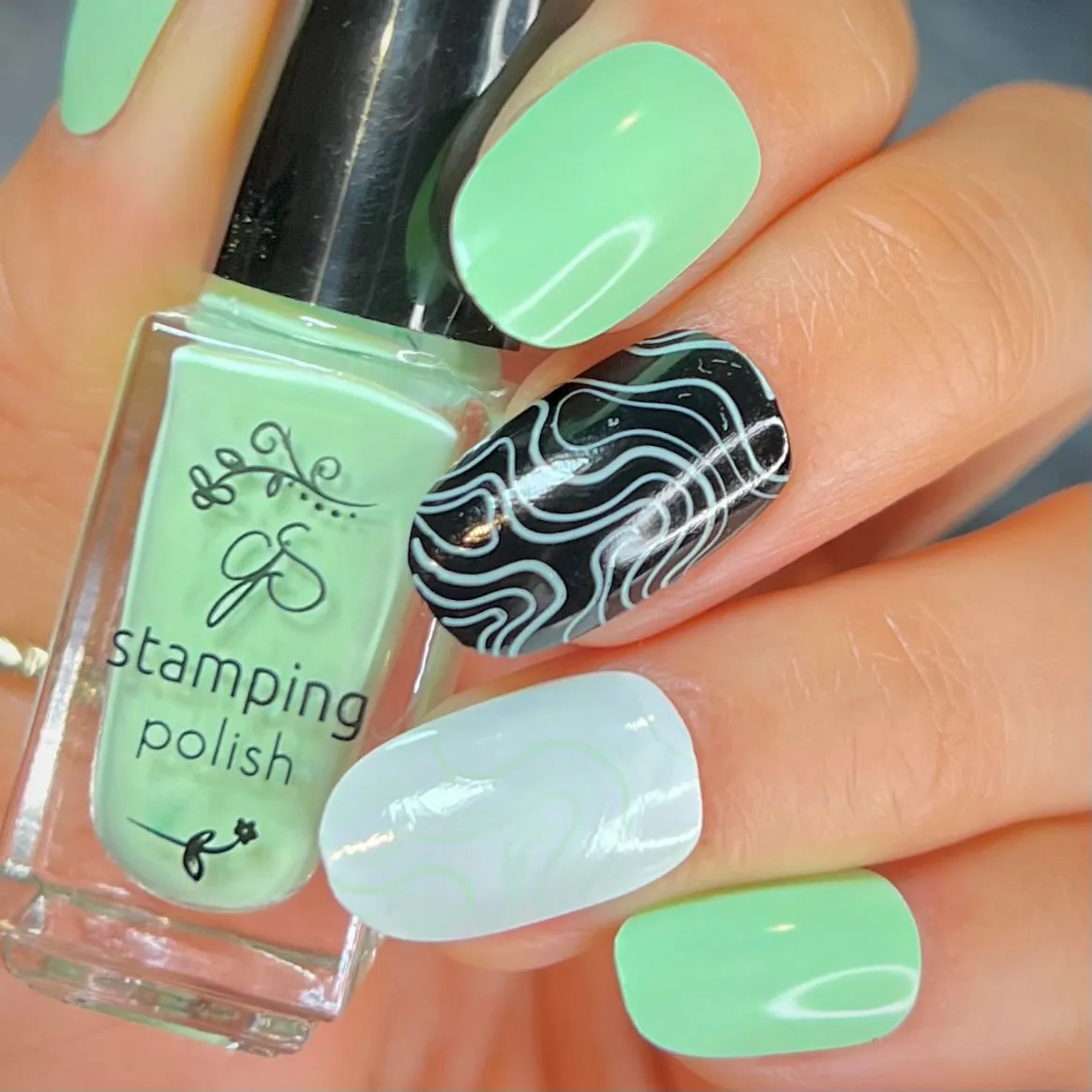 Clear Jelly Stamper 158 Matcha stempellak Grøn 5 ml