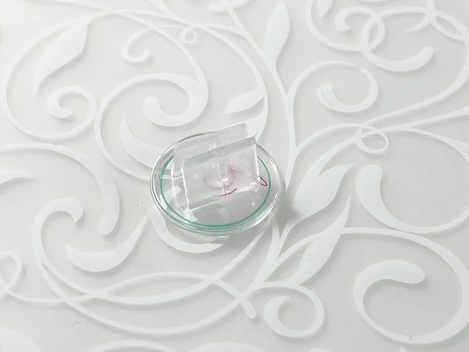 Clear Jelly Stamper Scraper Clip Holder skraberholder 2 stk