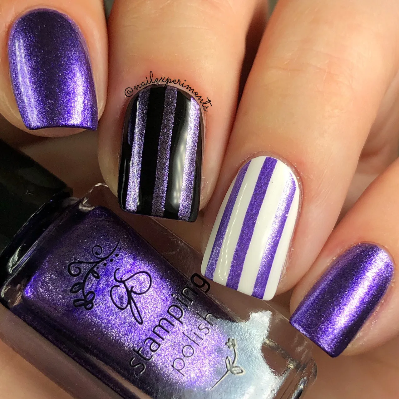Clear Jelly Stamper 109 Frozen stamping lak lilla 5 ml shimmer