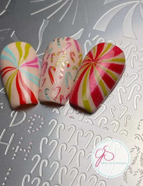 Clear Jelly Stamper CjSC-100 Peppermint Parade stampingplade jul 14x9 cm
