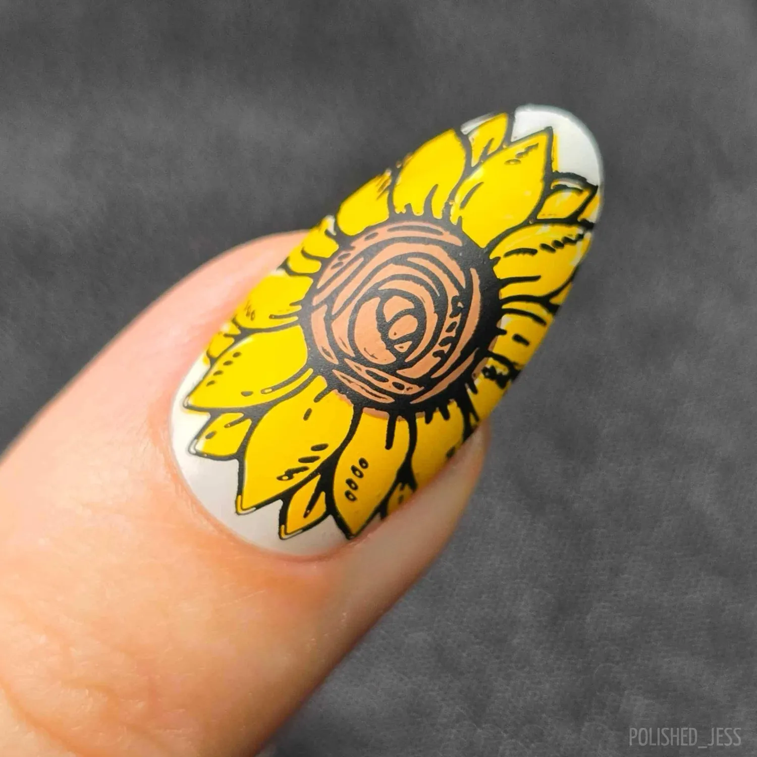 Clear Jelly Stamper CjS-370 Sunflower stampingplade blomst