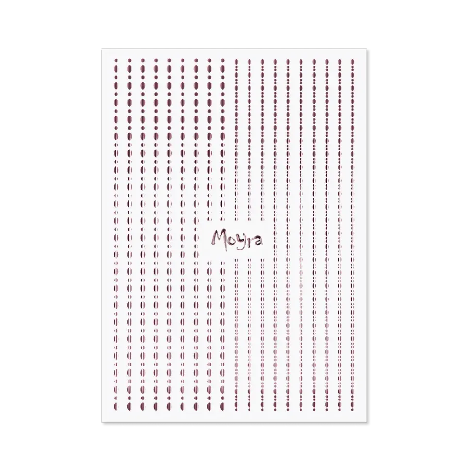 Moyra Dots No. 03 neglestrimler rose gold 19 stk selvklæbende