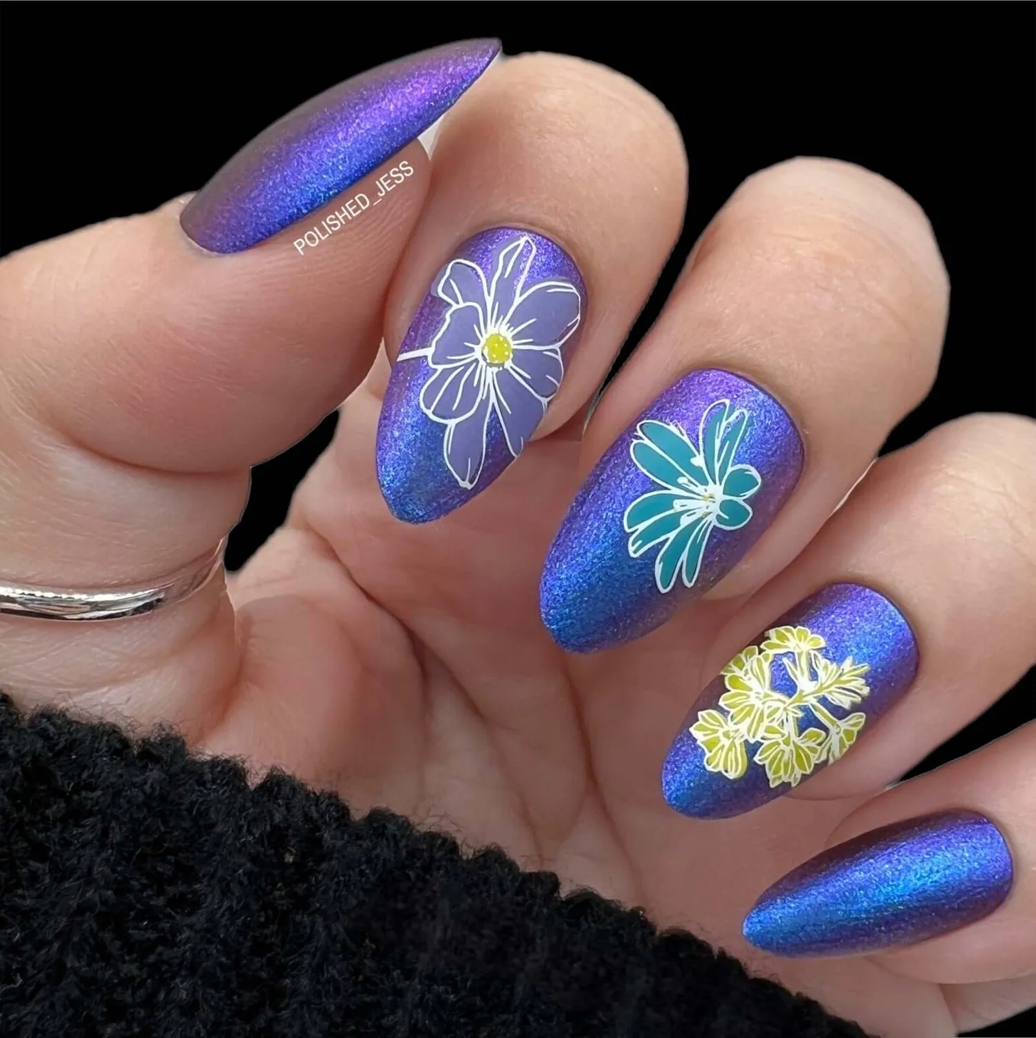 Clear Jelly Stamper Finest Florals CJS-261 negleplade blomster