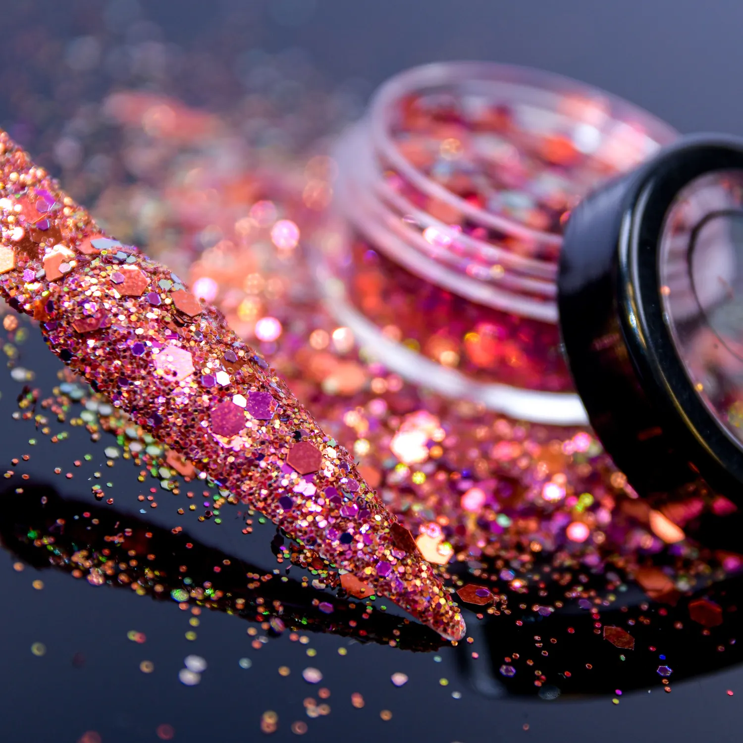Moonflair Chameleon Glitter Flamingo Løs Glitter 4-6 g