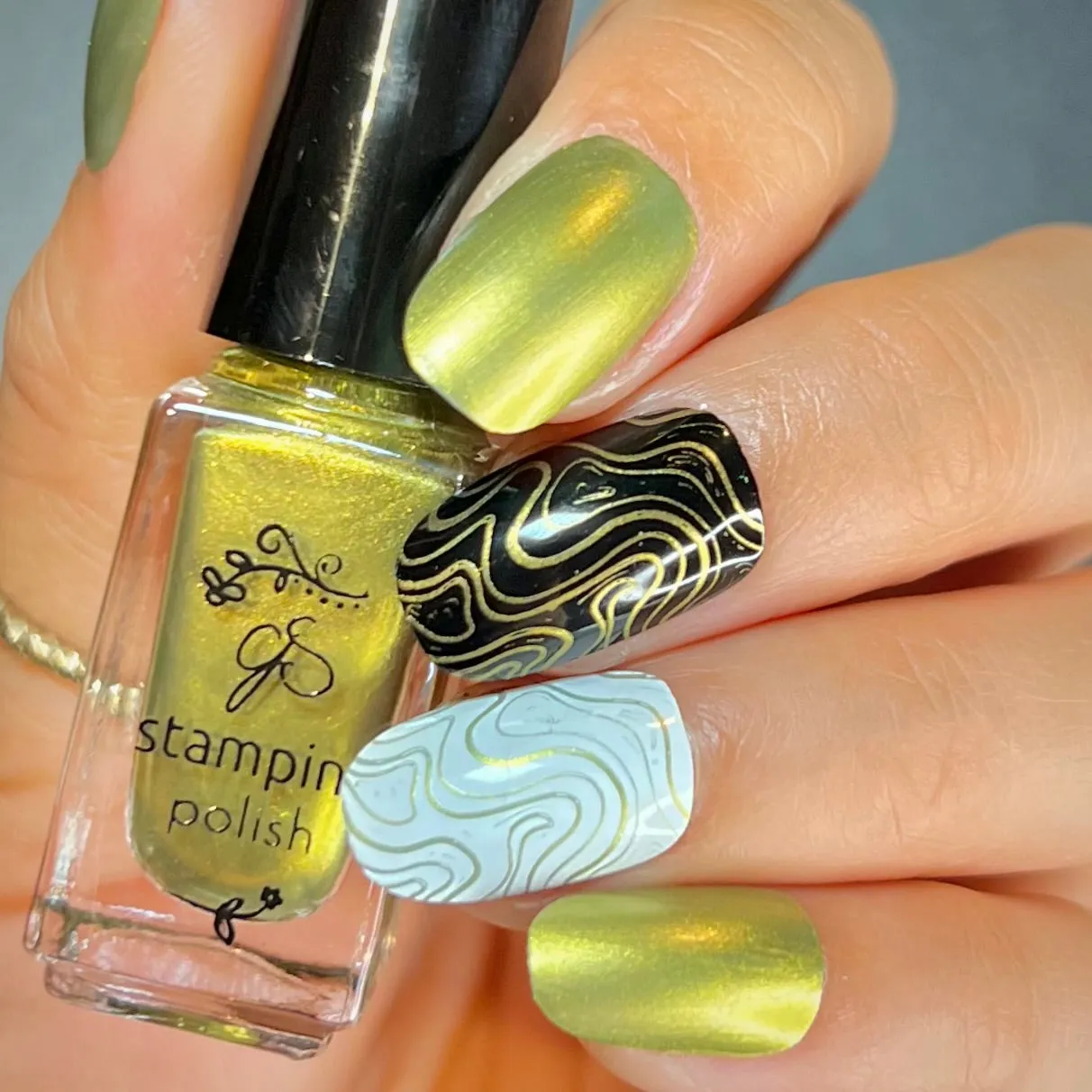 Clear Jelly Stamper 26 New Life stamping lak grøn 5 ml shimmer