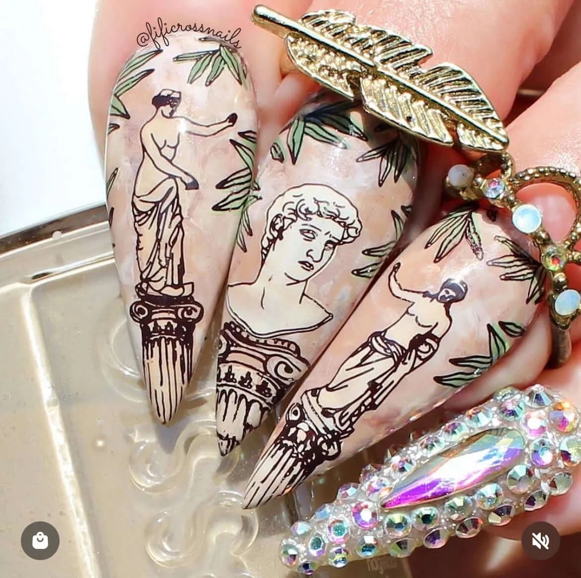 Clear Jelly Stamper CJS-250 The Statue stempelplade antik