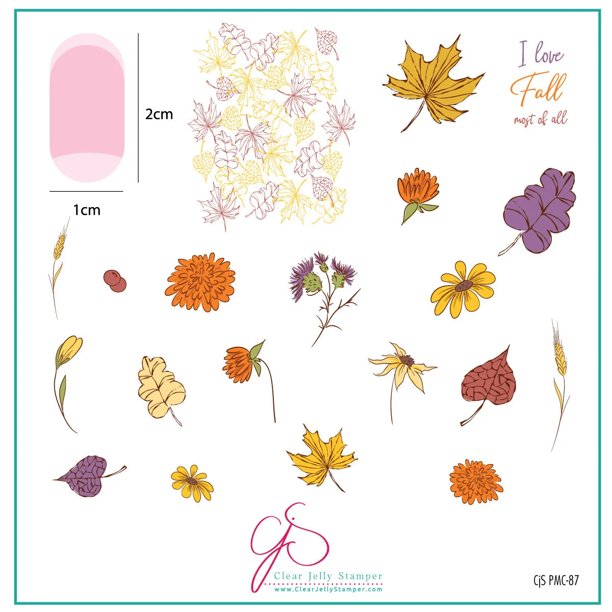 Clear Jelly Stamper September 2023 sæt 2 stampingplader 8cm