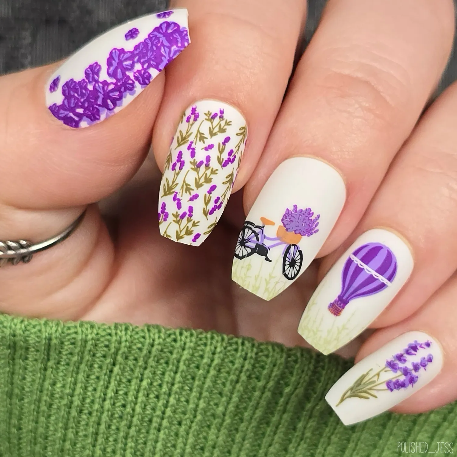 Clear Jelly Stamper CjS-397 Lavender Grove stempelplade 8x8 blomster