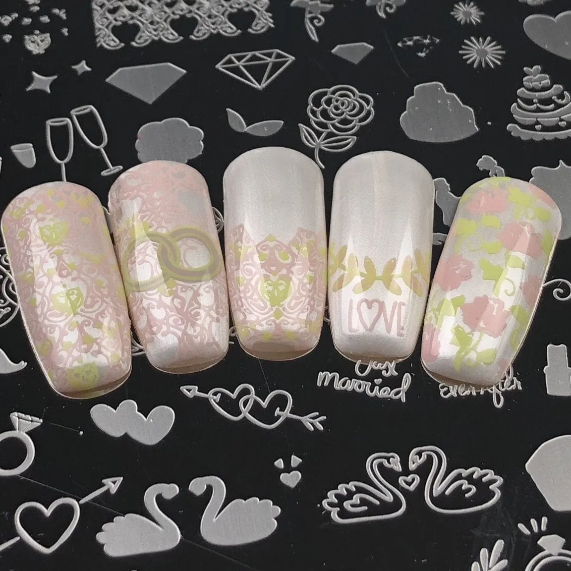 Clear Jelly Stamper CjS-70 Here Comes the Bride stempelplade stor