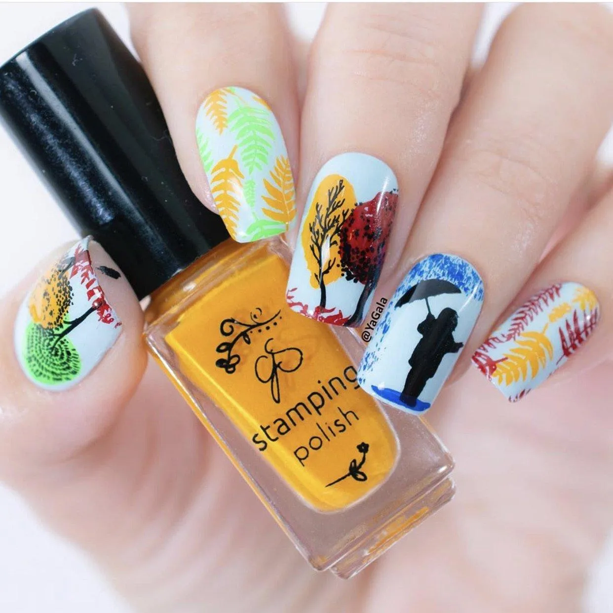 Clear Jelly Stamper CjS-137 Whimsical Fall stampingplade