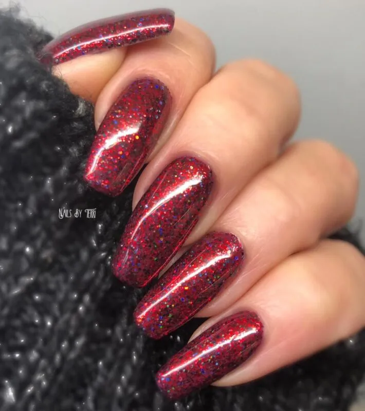 Indigo Nails Poppy Glitter neglitter klar