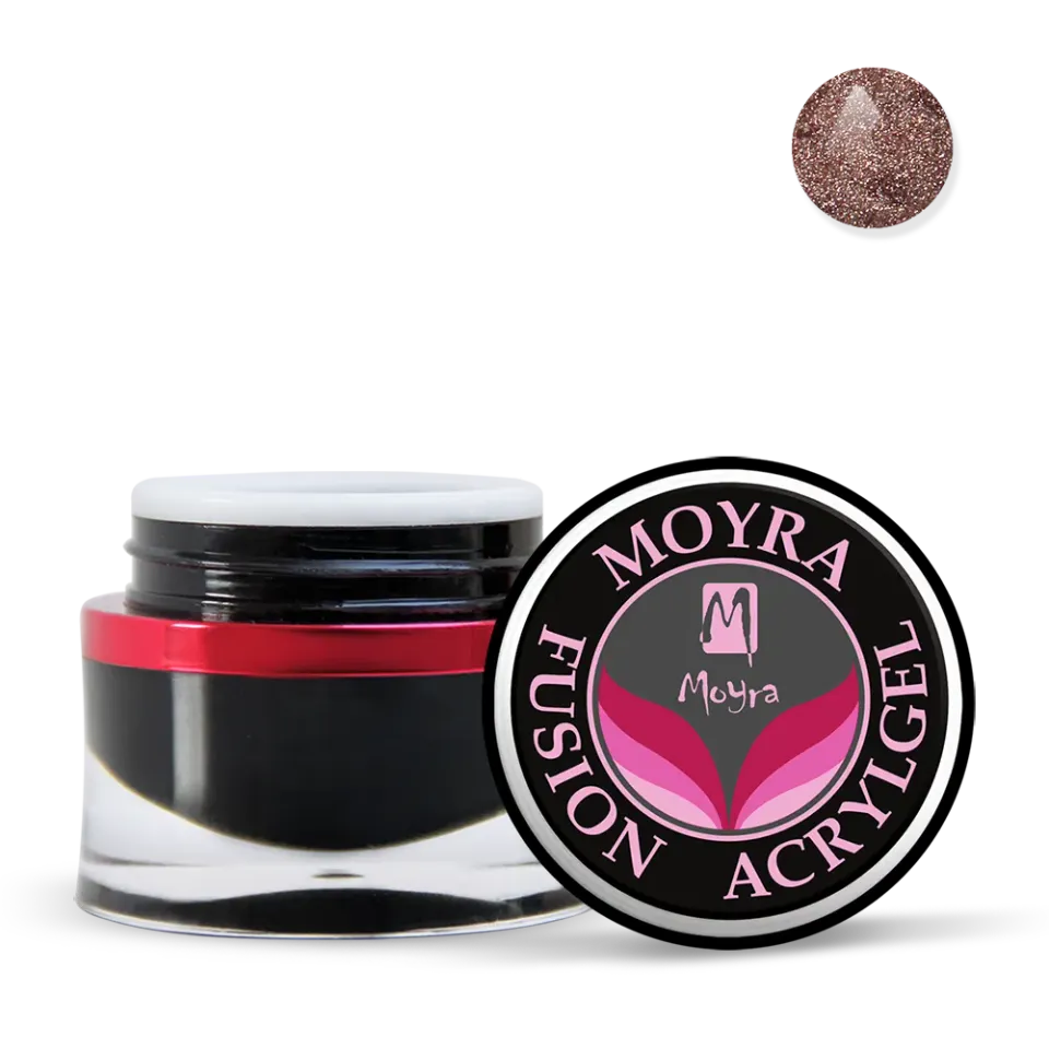 Moyra Fusion 106 Rosegold Glitter acrylgel 15 g glitter