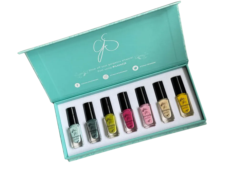 Clear Jelly Stamper Color Me In stampinglak 7 farver