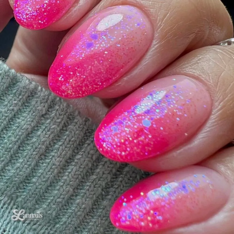 Beautystones June Glitter negleglitter lyserød