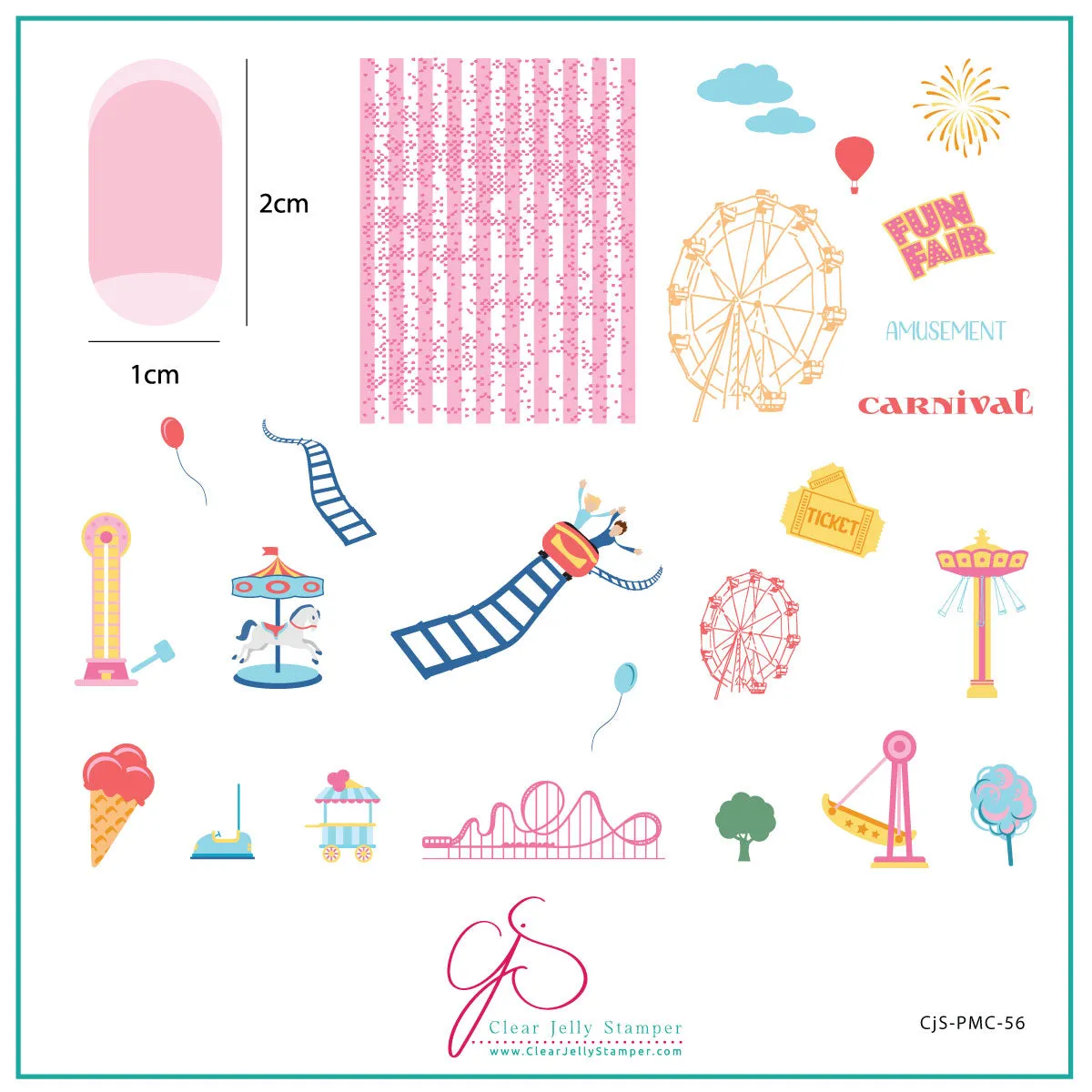 Clear Jelly Stamper May 2022 Plate of the Month stempelpladesæt 8x8