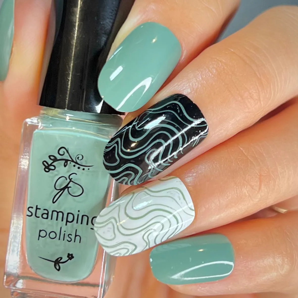 Clear Jelly Stamper 137 Winter Sage stamping lak grøn 5 ml