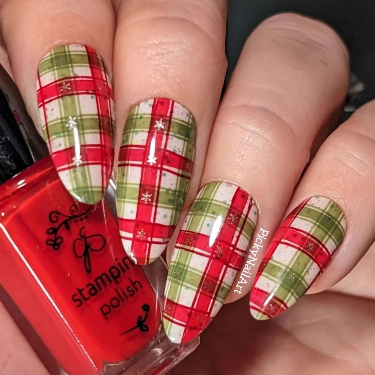 Clear Jelly Stamper CjSC-84 stampingplade Festive Plaid Two