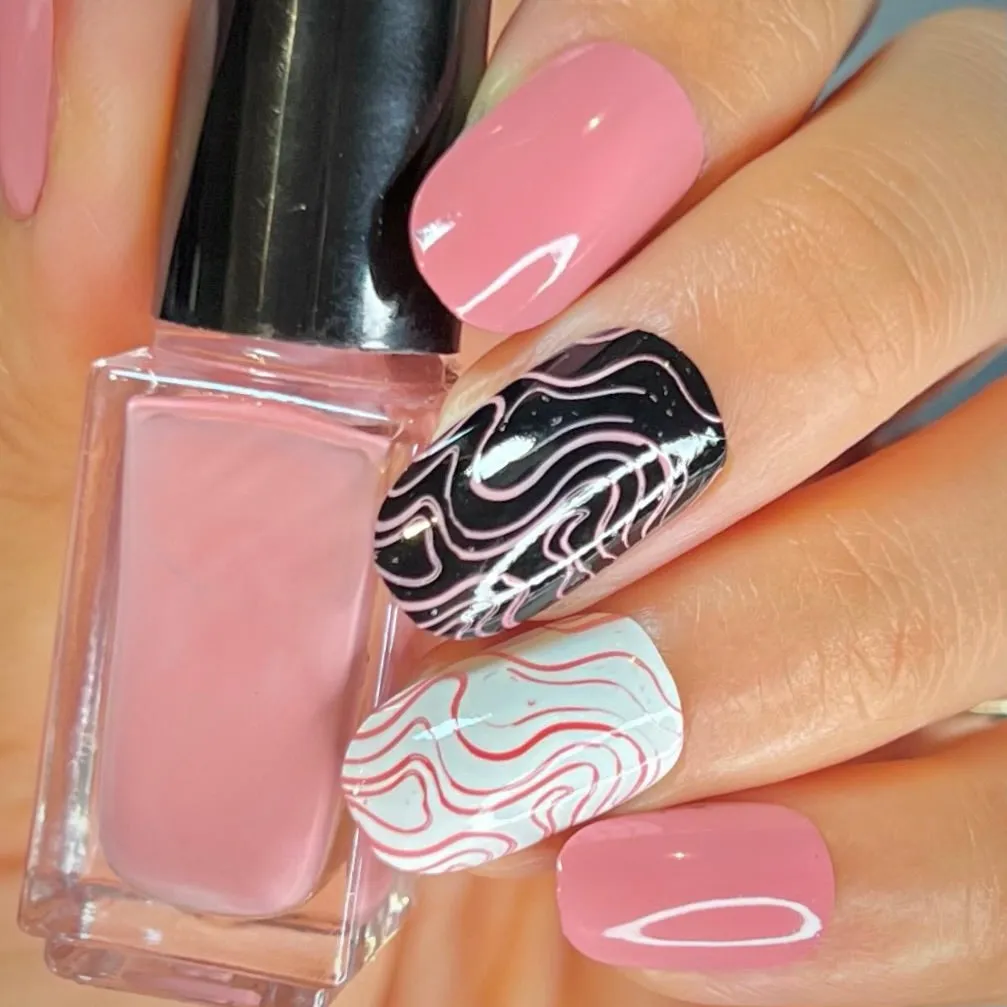 Clear Jelly Stamper 133 Sugarplum Pink stamping lak 5 ml dusty pink