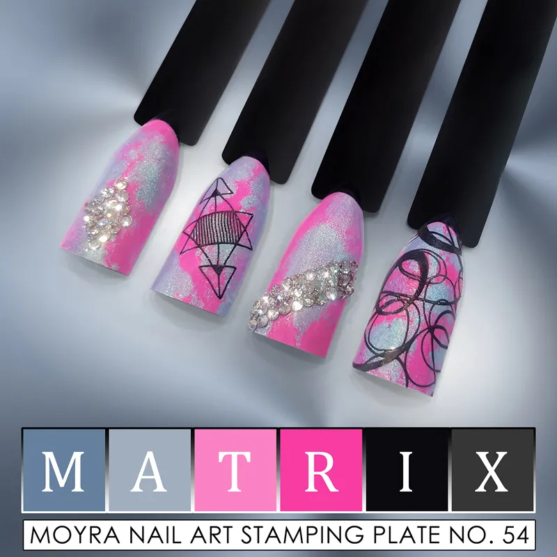 Moyra Stamping Plate 54 Matrix stemplingsplade stor