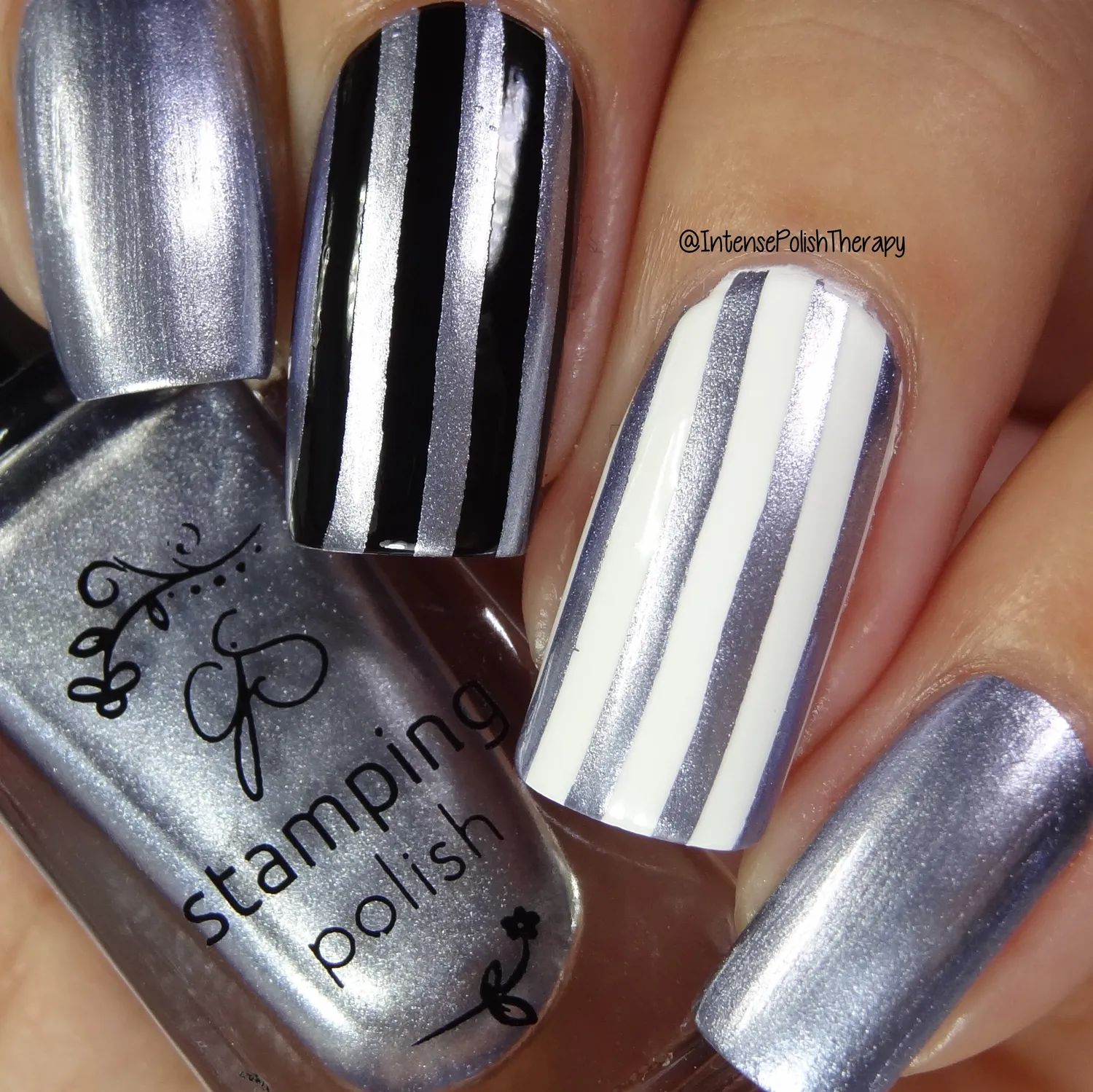 Clear Jelly Stamper #47 Lilac Ice stamping lak 5 ml lilla shimmer