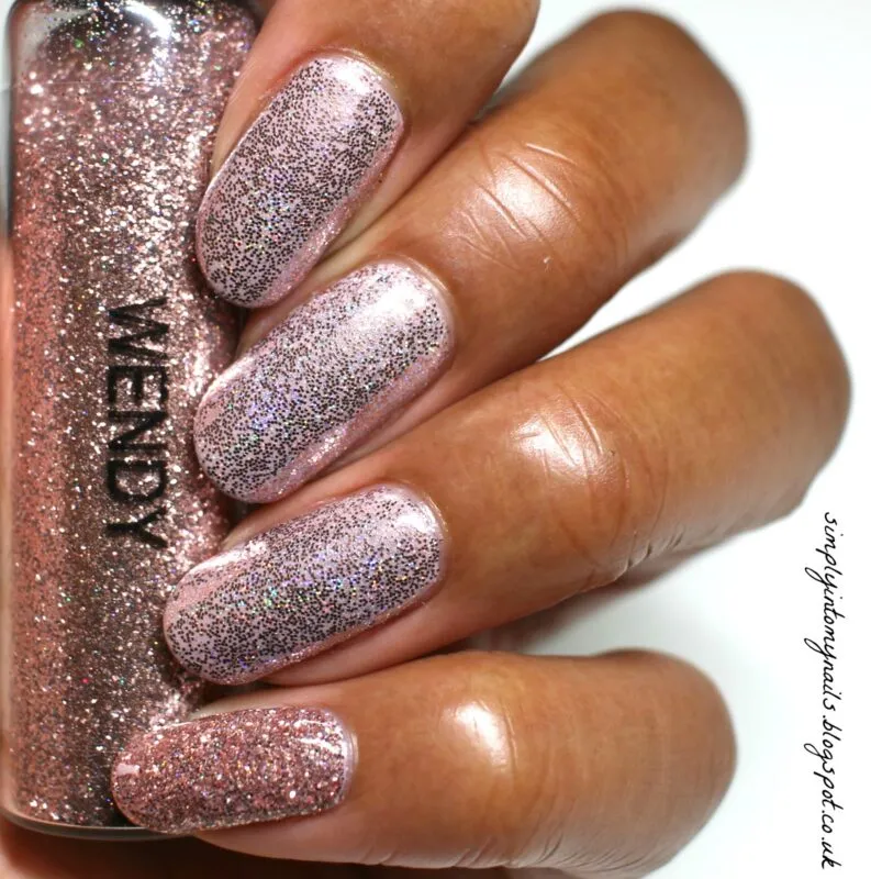 Indigo Nails Beautystones Wendy glitter til negle blå